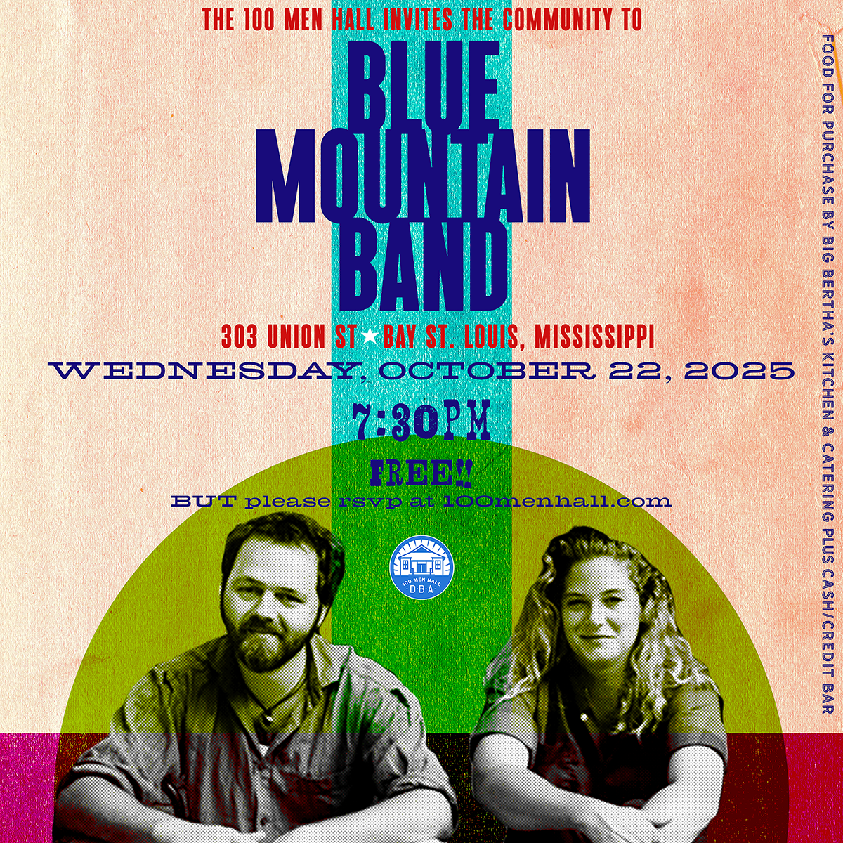 Blue Mountain Band, Wed Oct 22, 2025 @ 7:30PM