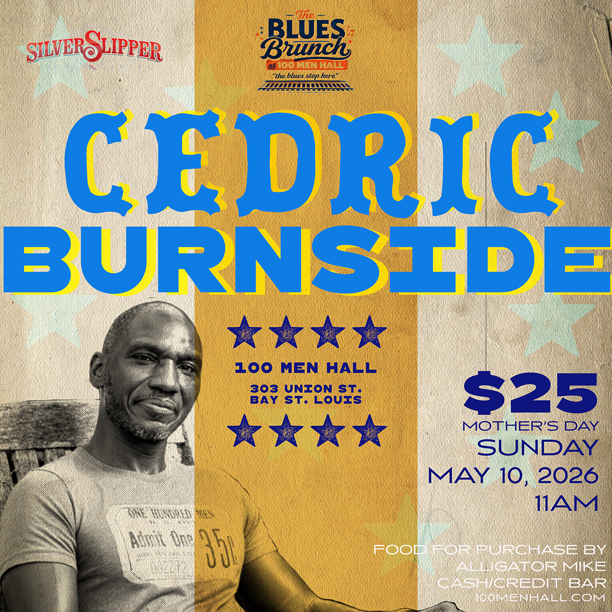 Blues Brunch featuring Cedric Burnside - Sun, May 10, 2026 at 11AM