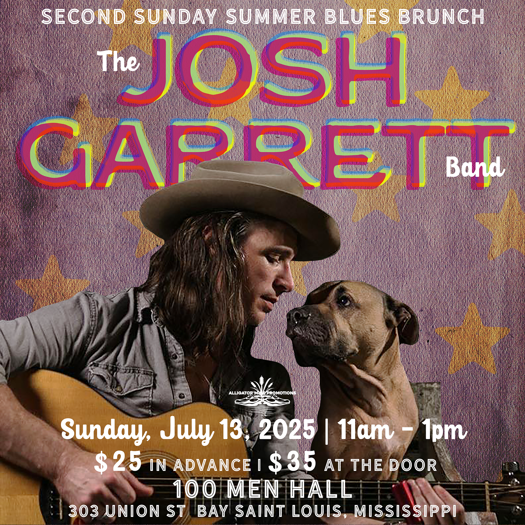 Blues Brunch featuring The Josh Garrett Band - Sunday, July 13, 2025 at 11AM