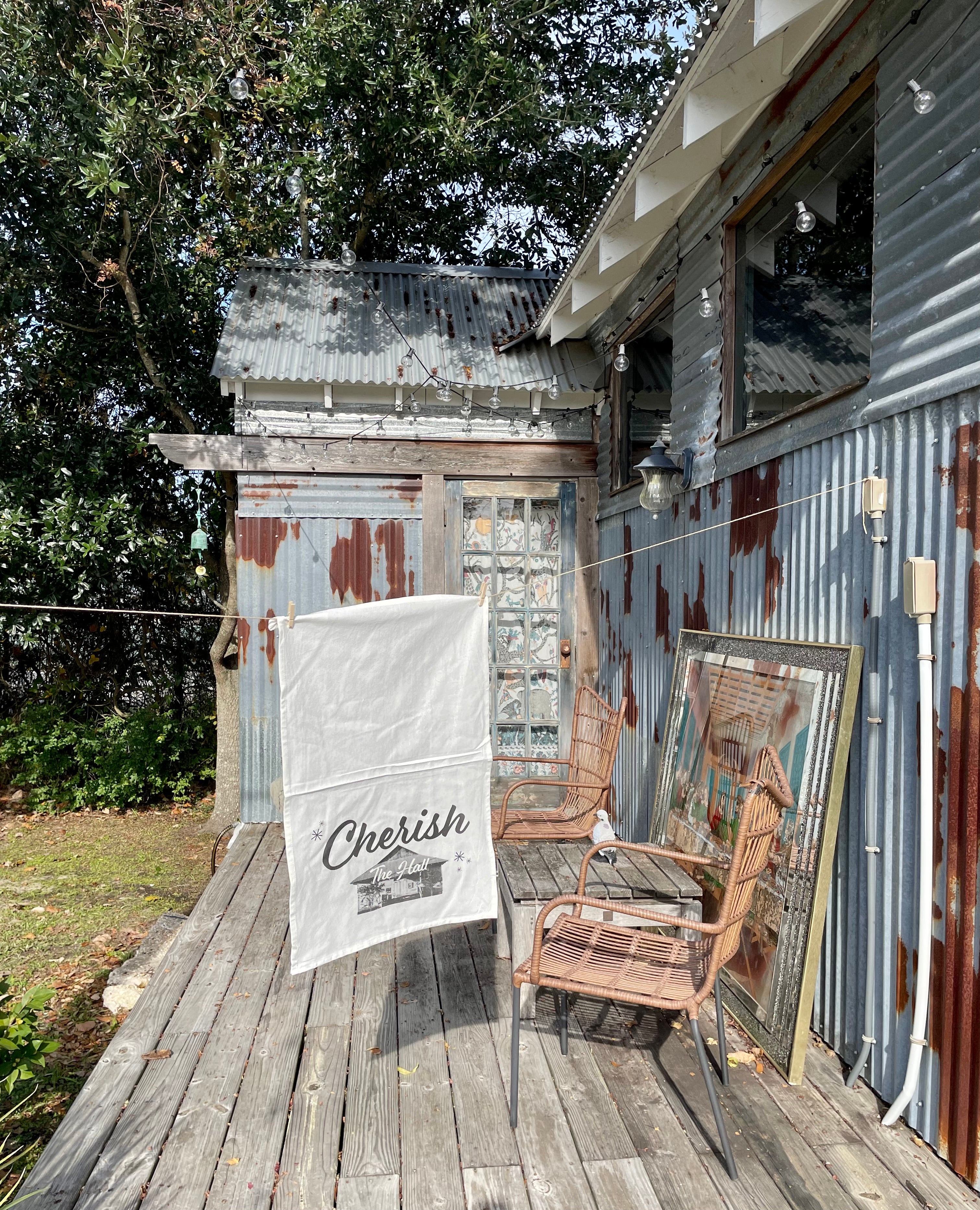Cherish the Hall Dishtowel