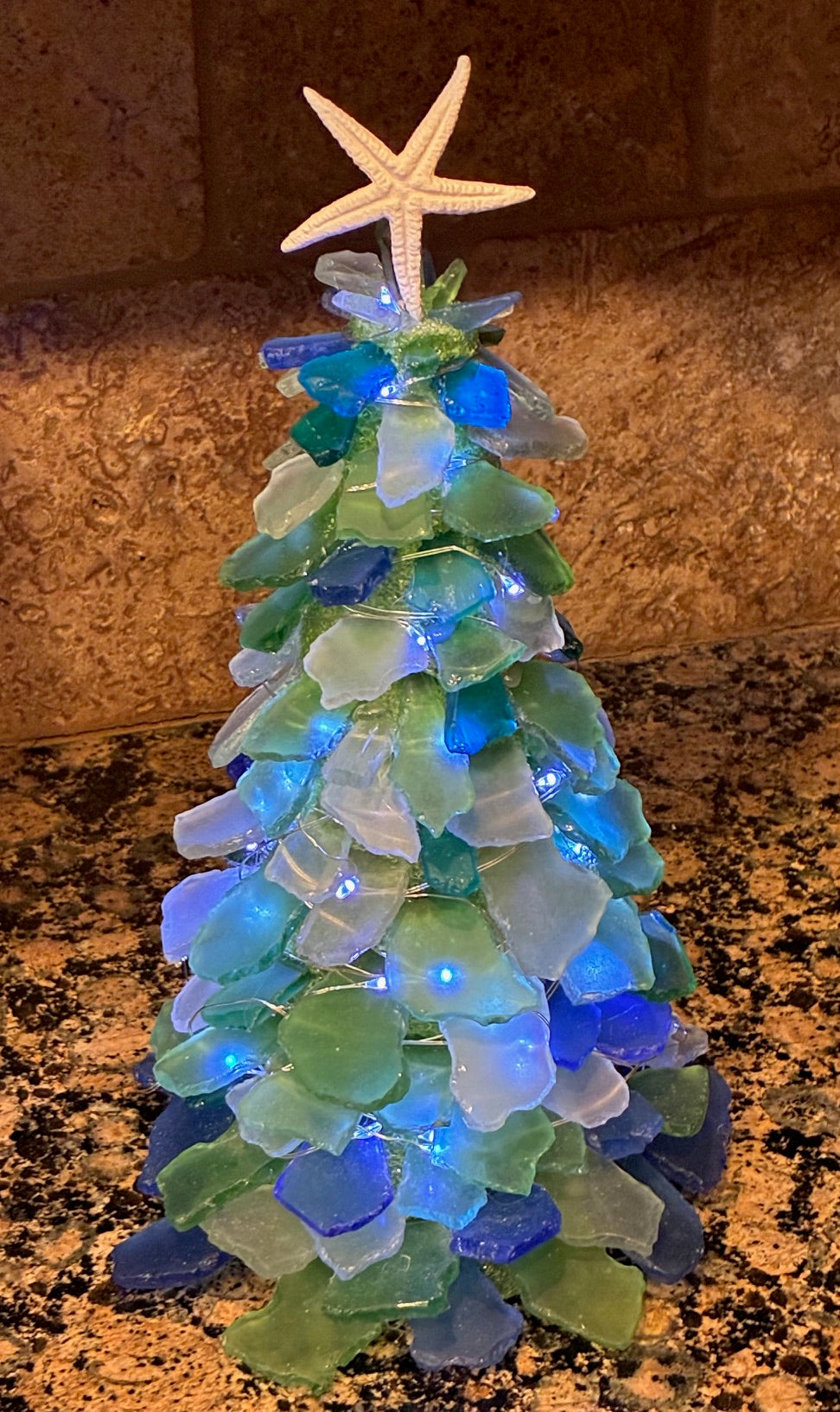 Sea Glass Christmas Tree Art Class, Sunday, Nov 16, 2025