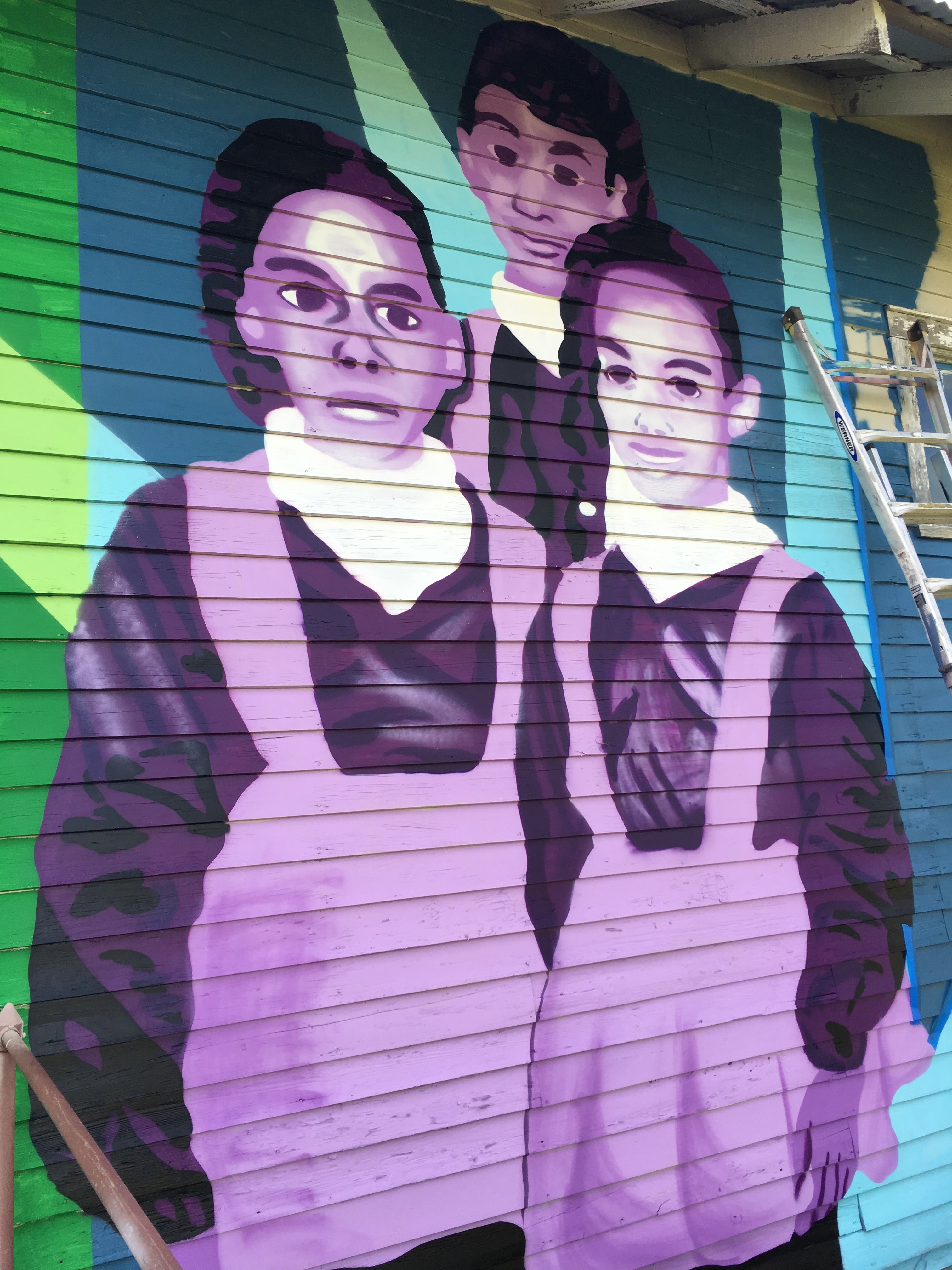 Three Girls in the Mural