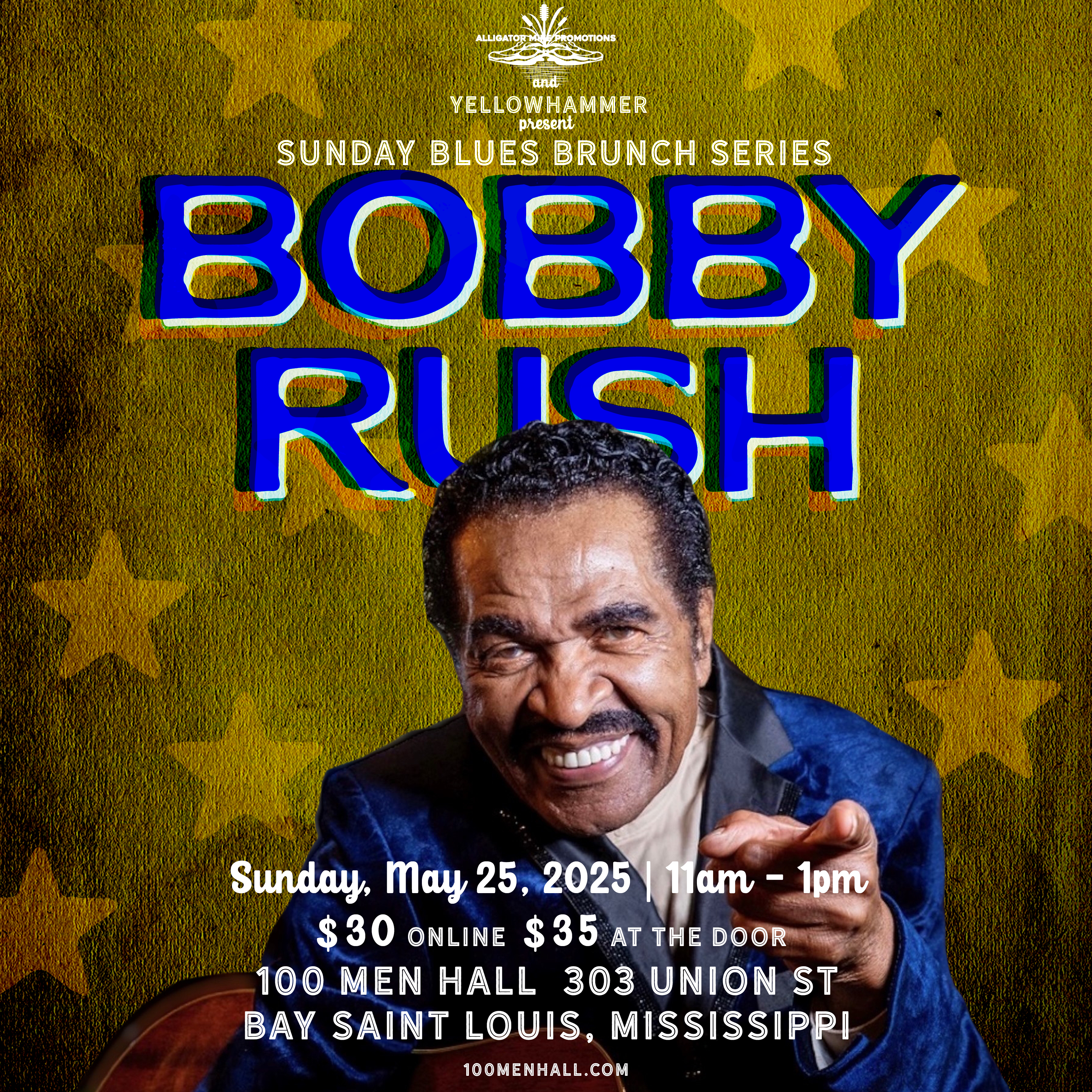 Blues Brunch featuring Bobby Rush - Sunday, May 25, 2025 at 11AM