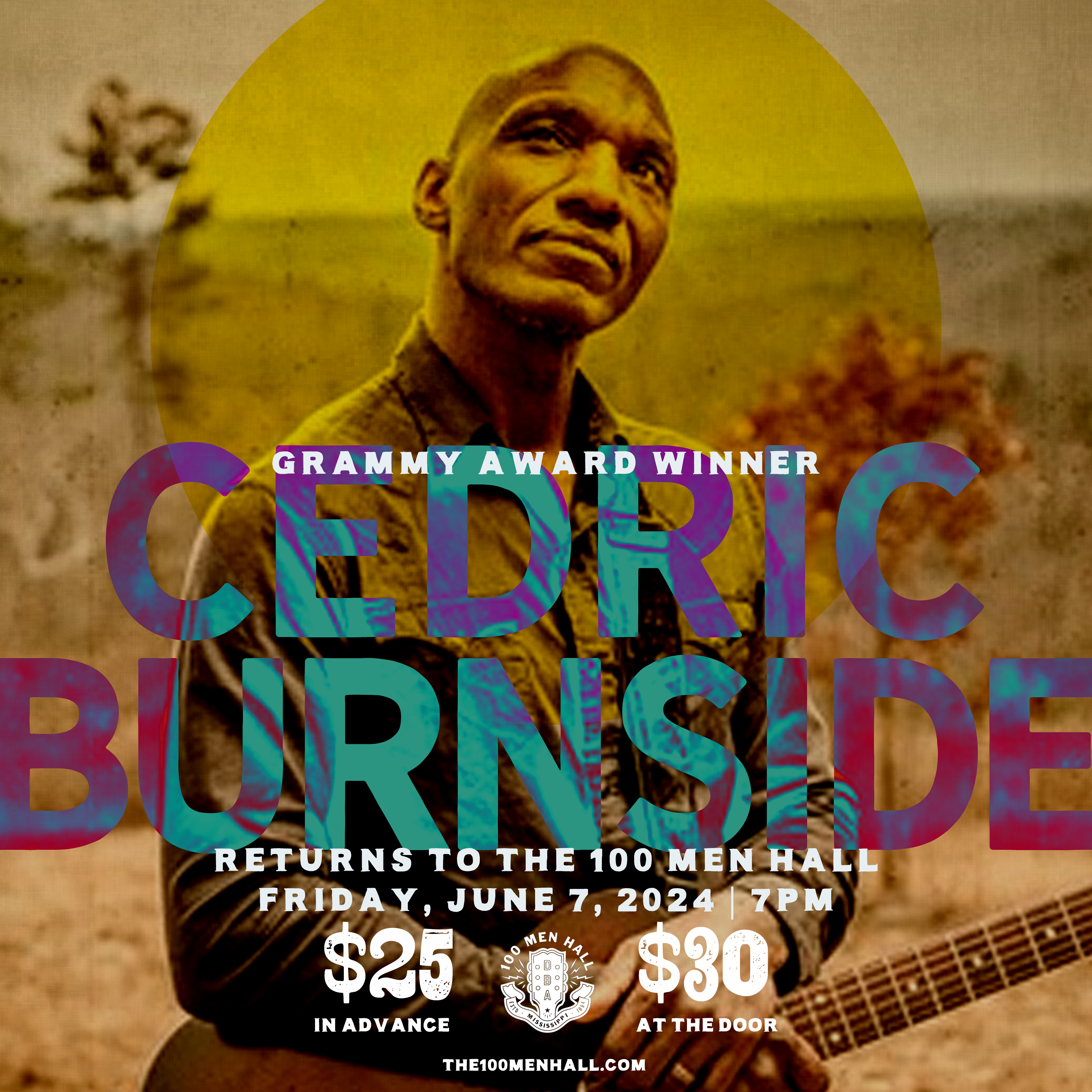 Cedric Burnside - Friday, June 7, 2024 at 7PM