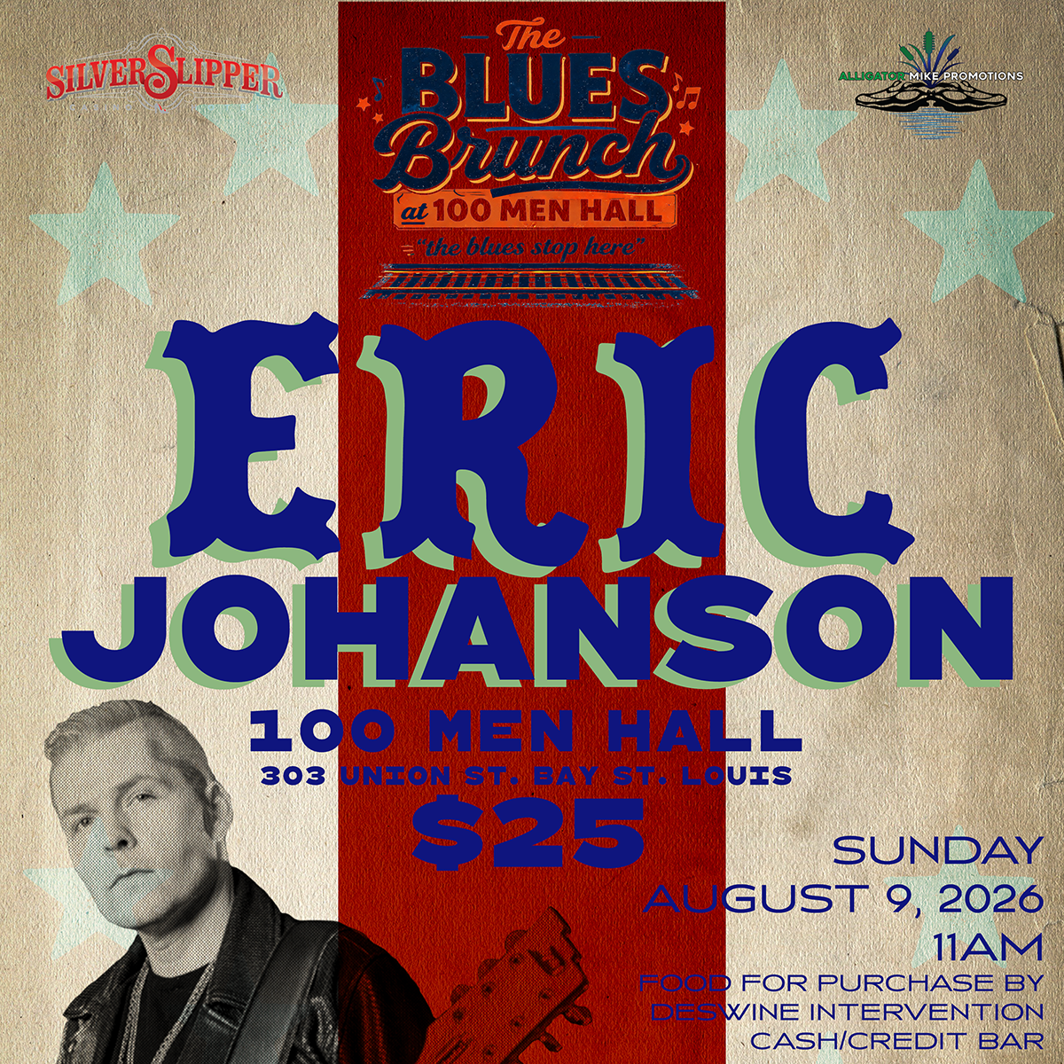 Blues Brunch featuring Eric Johanson - Sun, Aug 9, 2026 at 11AM