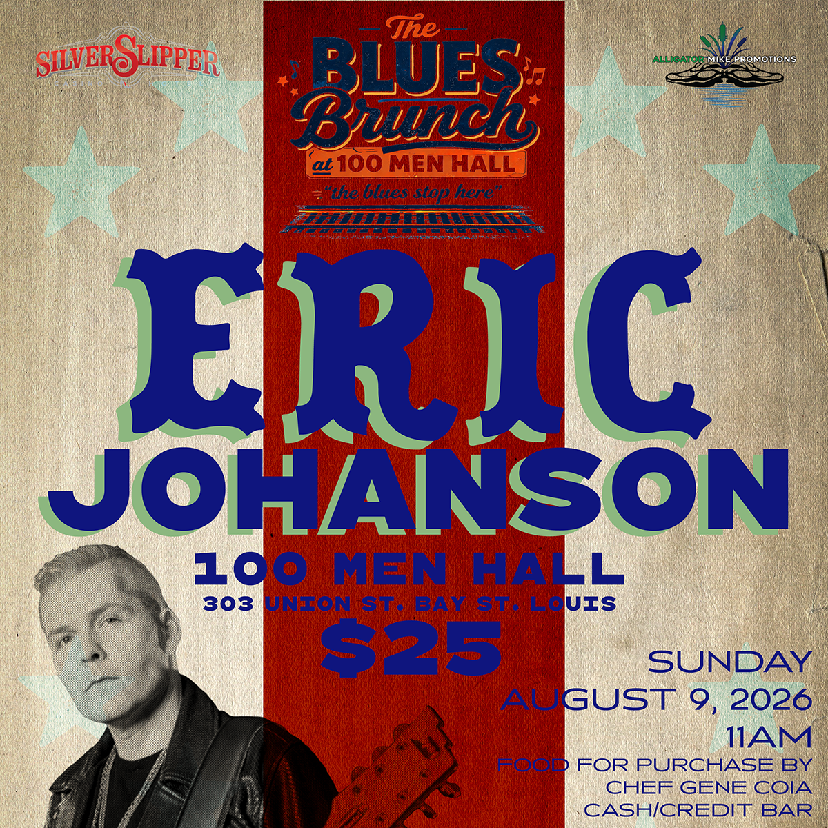 Blues Brunch featuring Eric Johanson - Sun, Aug 9, 2026 at 11AM