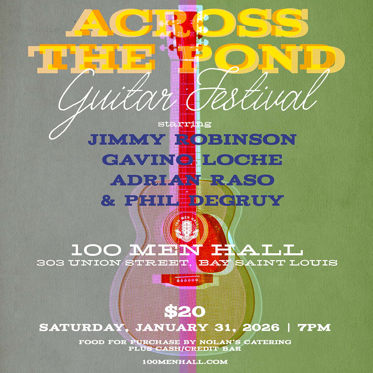 Across The Pond Guitar Festival - Jan 31, 2026 @ 7PM