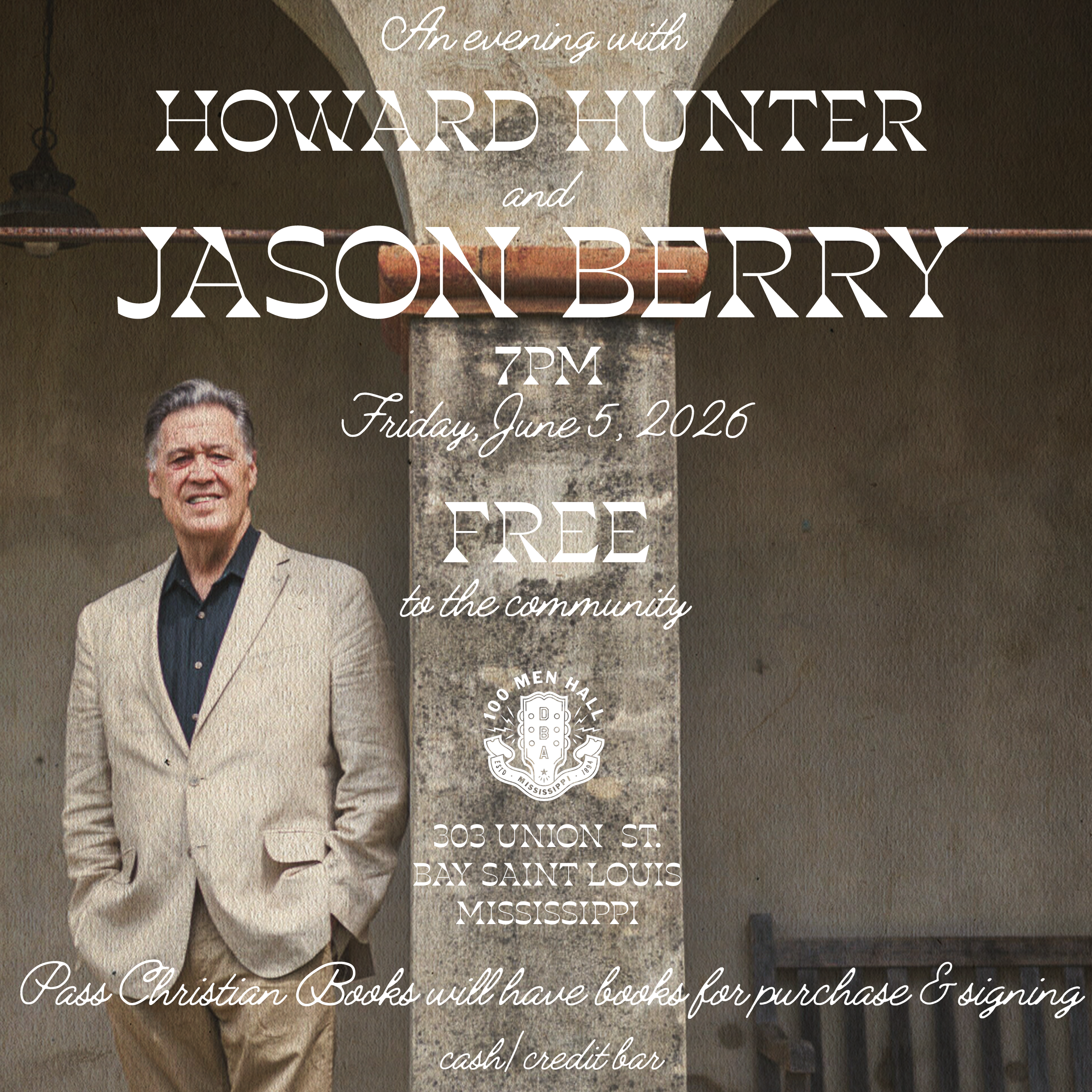 Howard Hunter and Jason Berry - Fri, June 5, 2026 at 7PM