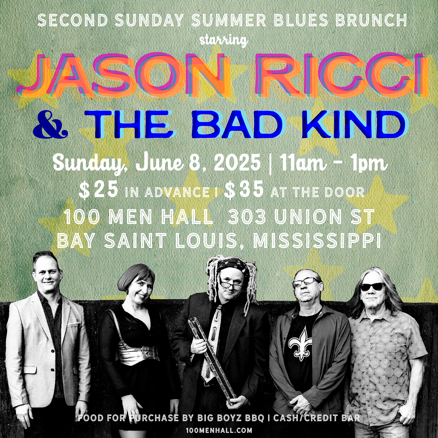 Blues Brunch featuring Jason Ricci and The Bad Kind - Sunday, June 8, 2025 at 11AM