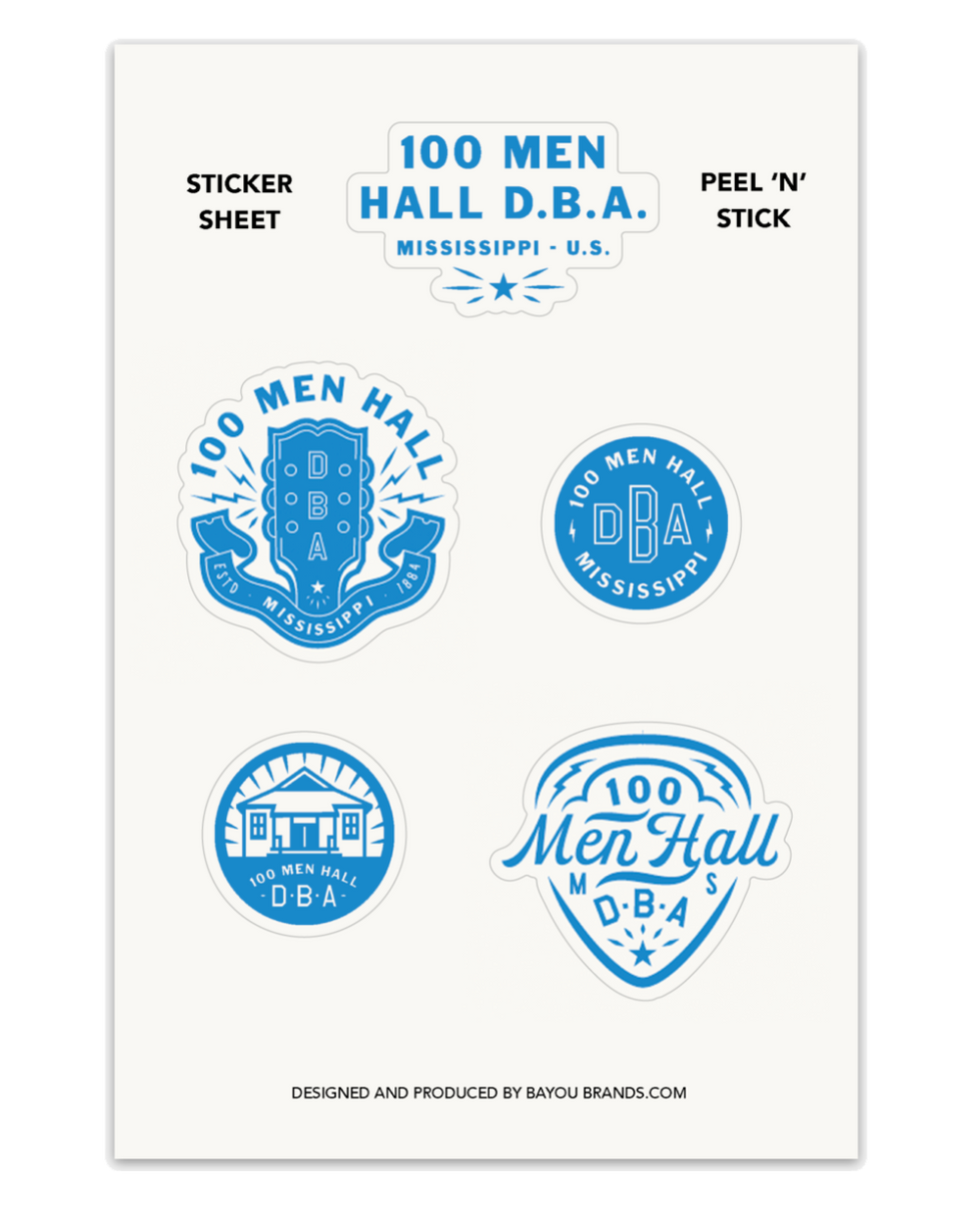 STICKER SHEET - Hall Logos